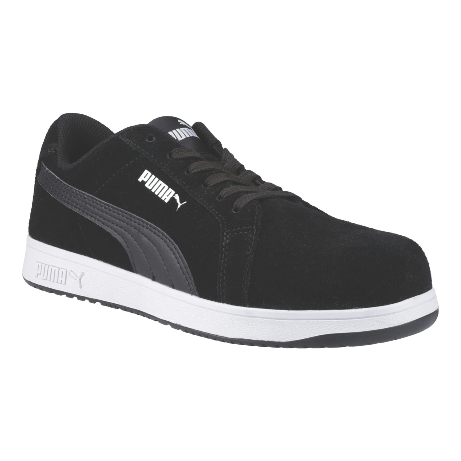 Puma Iconic Low Size 14 Black Safety Trainers (728XG)