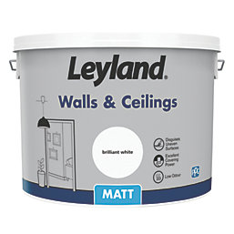 Leyland Retail  Matt Brilliant White Emulsion Paint 10Ltr
