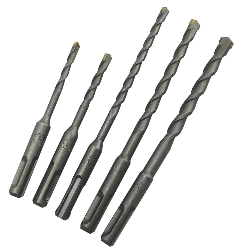 SDS Plus Shank Masonry Drill Bit 5 Pieces | Drill Bit Sets | Screwfix.com