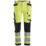 Snickers 6243 Hi-Vis Work Trousers Yellow 41" W 32" L