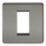 Knightsbridge  1-Module Modular Faceplate Black Nickel