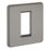 Knightsbridge  1-Module Modular Faceplate Black Nickel