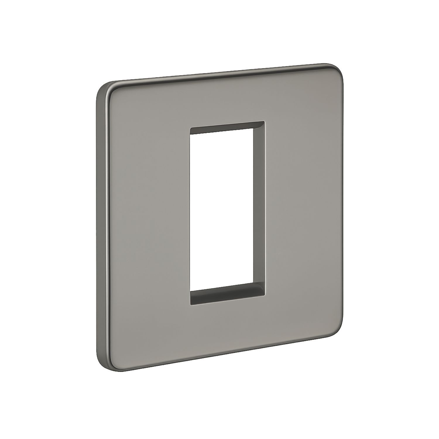 Knightsbridge 1-Module Modular Faceplate Black Nickel (729AM)