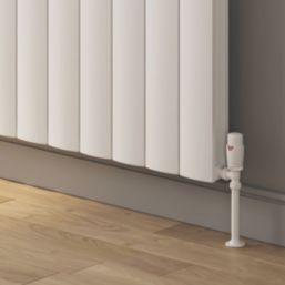 Reina Loco Double 600mm x 1040mm 3864BTU White Horizontal Designer Radiator