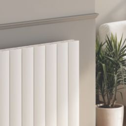 Reina Loco Double 600mm x 1040mm 3864BTU White Horizontal Designer Radiator