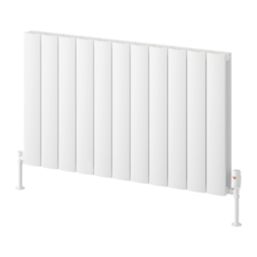 Reina Loco Double 600mm x 1040mm 3864BTU White Horizontal Designer Radiator