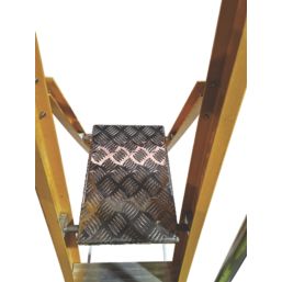 Lyte Fibreglass 2.43m 7 Step Platform Step Ladder With Handrail