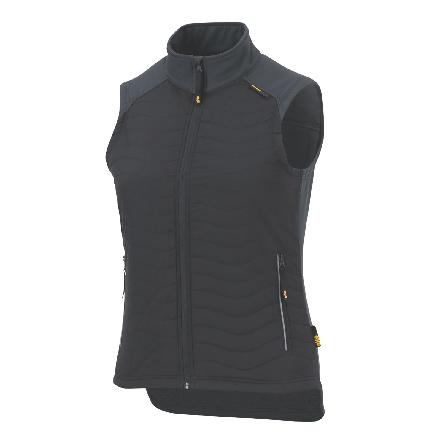 Site Docherty Womens Body Warmer Black Size 12 (729FM)