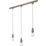 Knightsbridge Vintage 1-Circuit Pendant for Track Lighting Brushed Chrome