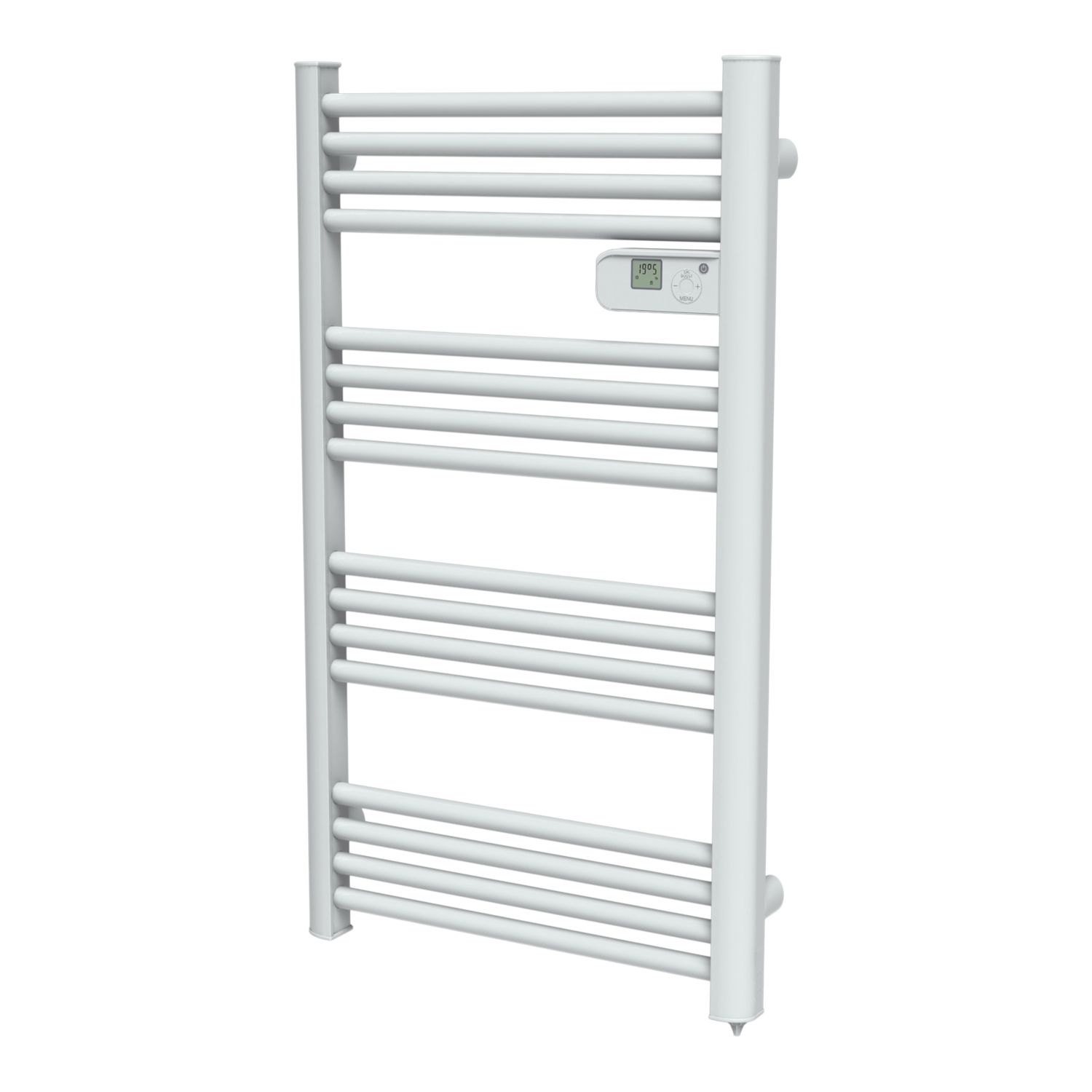 Flomasta 980mm x 545mm 1705BTU White Flat Electric Towel Radiator (729HC)