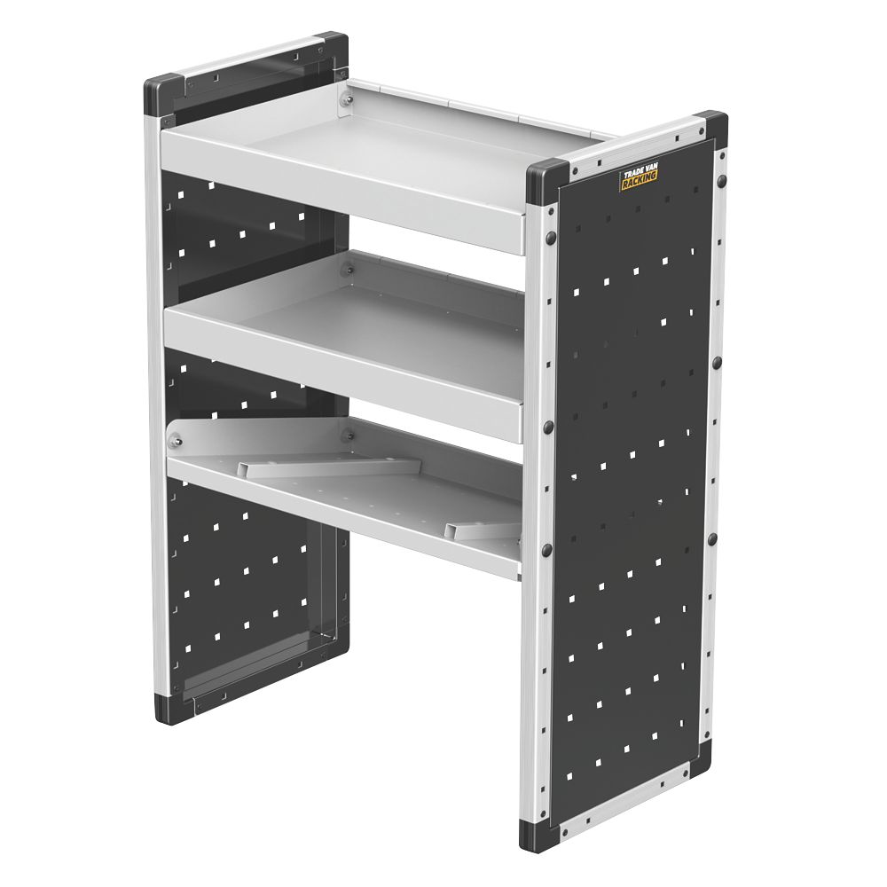 Van Guard  Universal Trade Van Racking Unit (2 Straight & 1 Angled Shelves) 750mm x 381mm x 1009mm