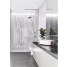 Splashwall Marmo Linea Bathroom Wall Panel Matt White  2420mm x 1200mm x 10mm