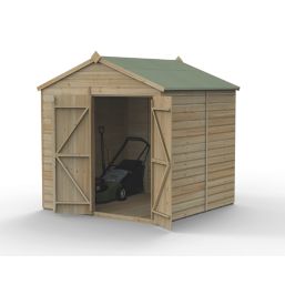 Forest Beckwood 7' x 7' (Nominal) Reverse Apex Shiplap Timber Shed with Base & Assembly