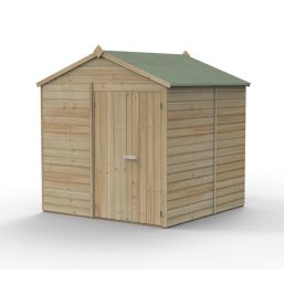 Forest Beckwood 7' x 7' (Nominal) Reverse Apex Shiplap Timber Shed with Base & Assembly