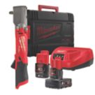Refurb Milwaukee M12 FRAIWF38-622X FUEL 12V 2 x 2.0 / 6.0Ah Li-Ion RedLithium Brushless Cordless 3/8" Right Angle Impact Wrench