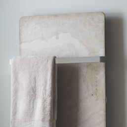 Towelrads Vetro 500mm x 35mm Brushed Stainless Steel Radiator Towel Hanger