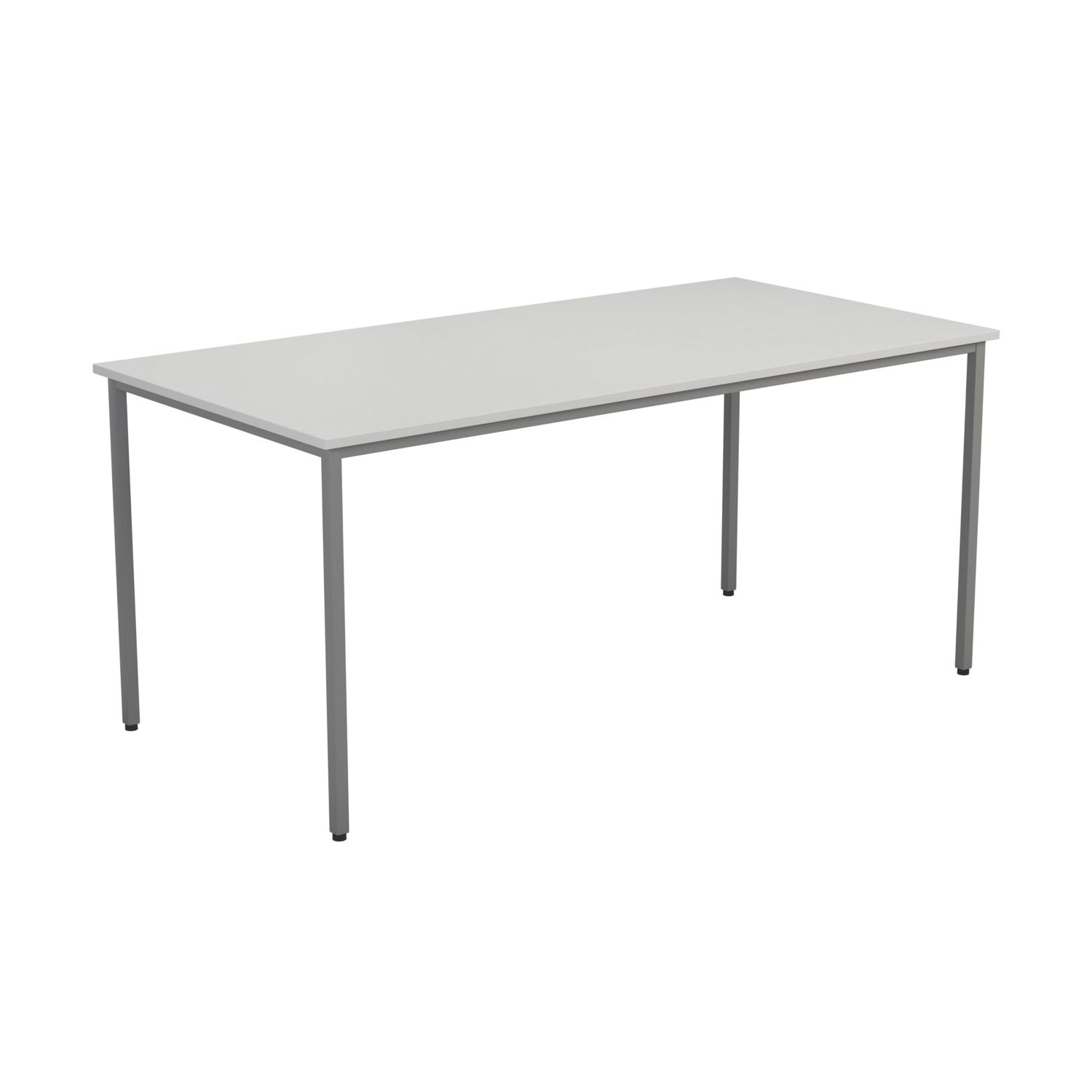 TC Group Rectangular Office Table White/Silver 1200mm x 800mm (729TT)