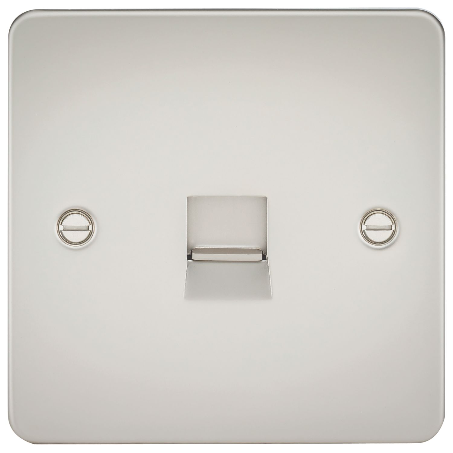 Knightsbridge 1-Gang Slave Telephone Socket Pearl (729TY)