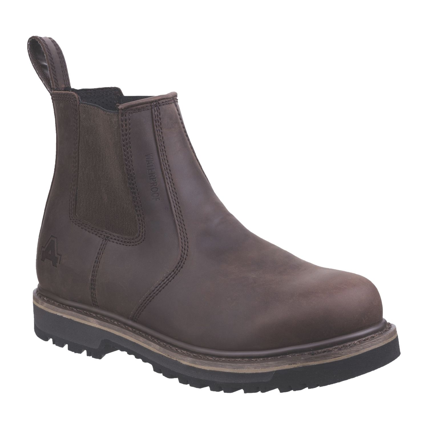 Amblers Carlisle Size 8 Brown Waterproof Occupational Dealer Boots (729XN)
