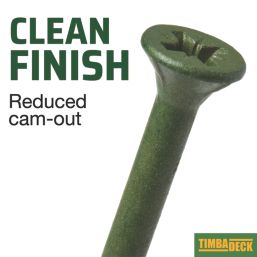 Timbadeck  PZ Double-Countersunk Thread Forming Decking Screws 4.5mm x 65mm 500 Pack