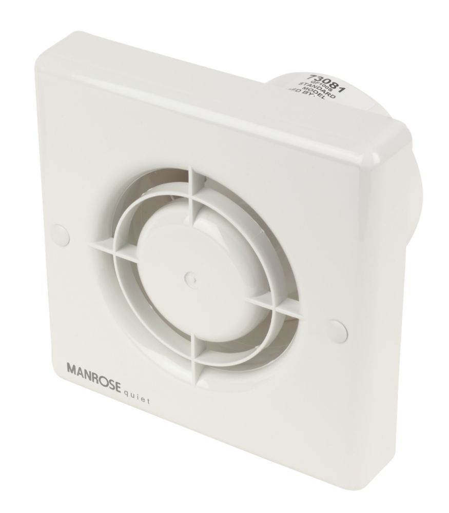 Manrose QF100S 5W Quiet Axial Bathroom Extractor Fan | Bathroom ...