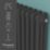 Flomasta 600mm x 605mm 2580BTU Black Horizontal 3 Column Radiator