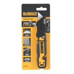 DEWALT Push & Flip Folding Fixed Blade Utility Knife