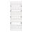 Flomasta Flat Bar 1800mm x 600mm 1993BTU Chrome Vertical Designer Radiator