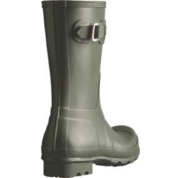 Hunter  Size 8  Dark Olive Non Safety Wellies
