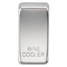 Knightsbridge 'WINE COOLER' Switch Cover Polished Chrome
