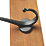 Hardware Solutions 5-Double Hook Rail Black on Antique Effect Board 685mm x 70mm