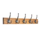 Hardware Solutions 5-Hook Rail Antique 685mm x 70mm