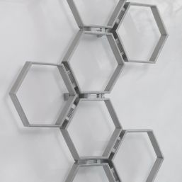 Time 1400mm x 785mm 1998BTU Silver Flat Designer Towel Radiator