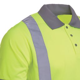 Site  Hi-Vis Polo Shirt Yellow Large 44 1/2" Chest