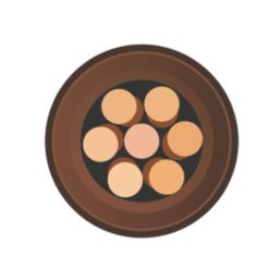 Time 6491B Brown 4mm² LSZH Conduit Cable 100m Drum