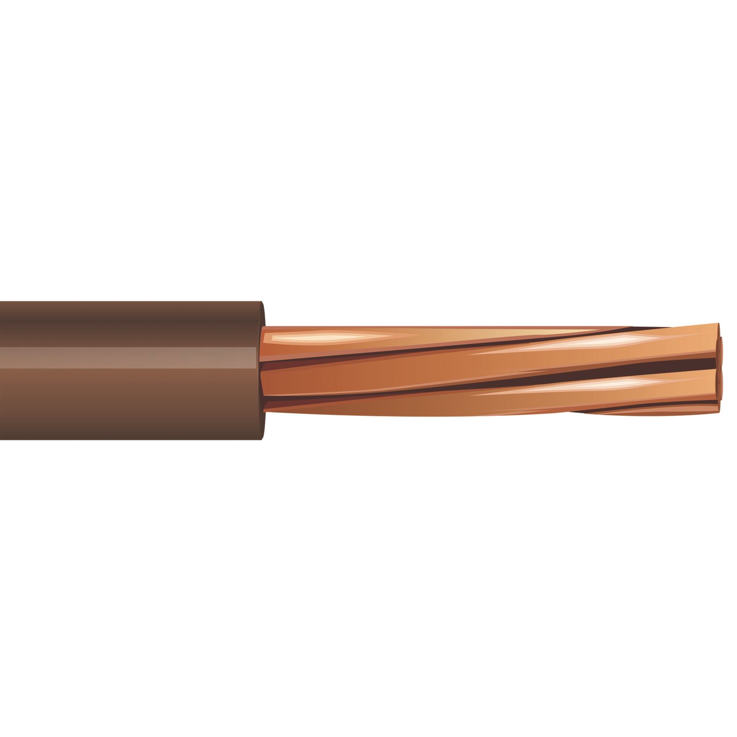 Time 6491B Brown 4mm² LSZH Conduit Cable 100m Drum (730PY)