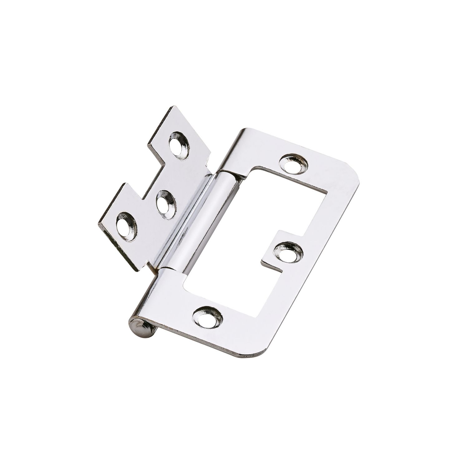 Smith & Locke Polished Chrome Flush Hinges 75mm x 55mm 2 Pack (730TL)