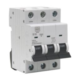MK Sentry  16A 3-Pole B Curve 3-Phase MCB