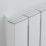 Blaze 1800mm x 345mm 3026BTU White Vertical Designer Radiator