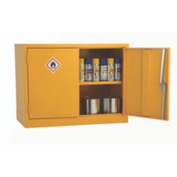 Barton  Hazardous Substance Cabinet Yellow 915mm x 457mm x 711mm