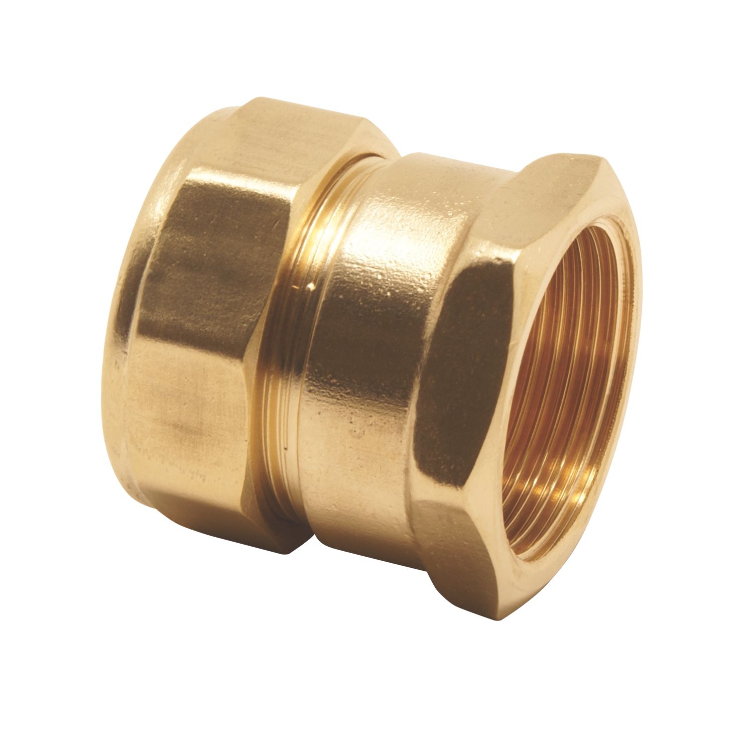 Pegler PX41 Brass Compression Adapting Female Coupler 22mm x 1" (7319G)