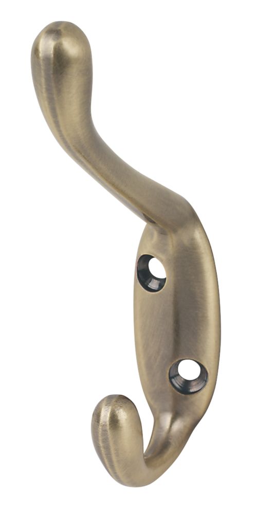 Smith & Locke Hat & Coat Hook Antique Brass 97mm | Single Hooks ...