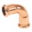 Flomasta  Copper Press-Fit Equal 90° M-Profile Elbows 15mm 10 Pack
