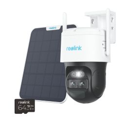 Reolink G770 TrackMix  Solar-Powered White Wireless 4K Outdoor Round Security Camera