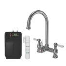 ETAL Bishop Traditional Bridge Style 3-in-1 Instant Boiling Water Kitchen Tap Chrome