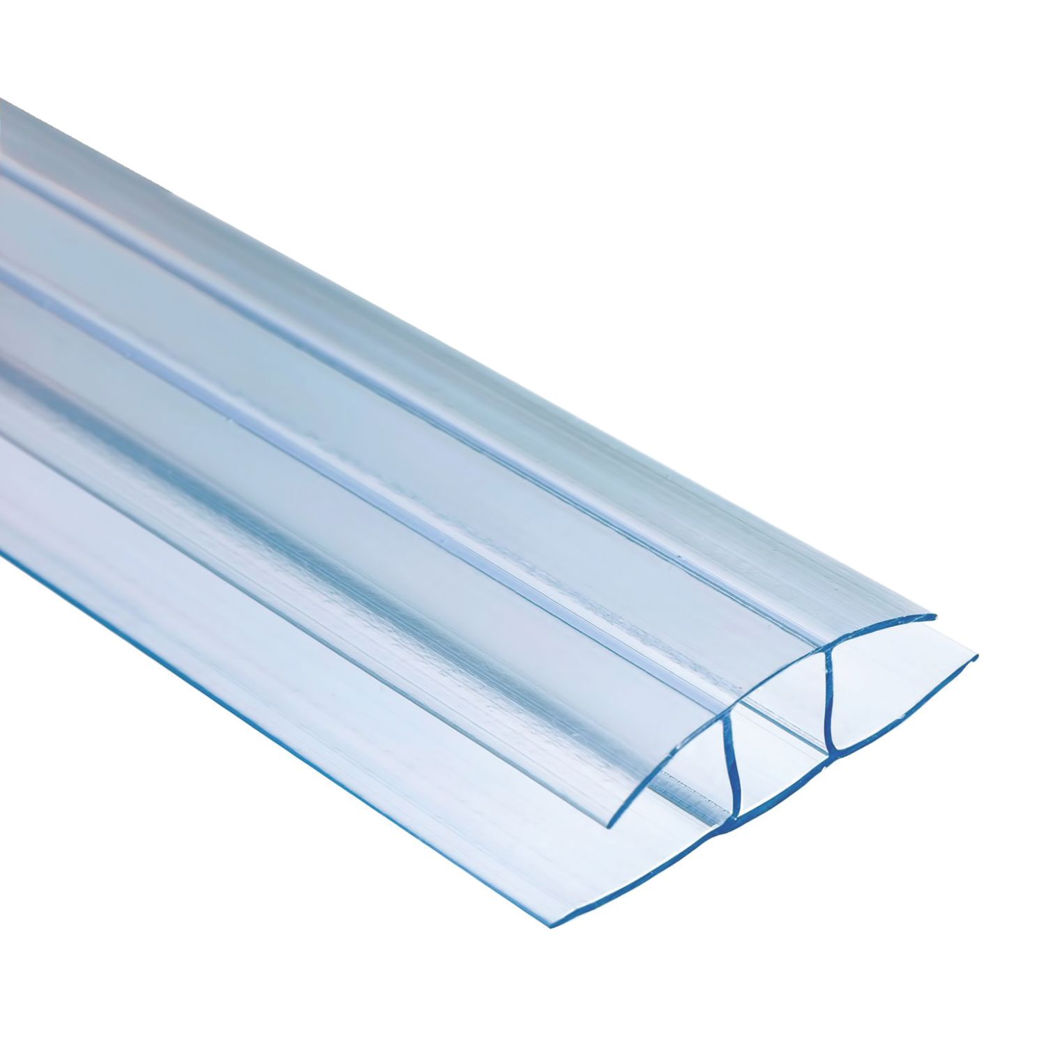 Radmat Building Materials Clear 10mm Polycarbonate H-Profile 3000mm x 75mm (731CY)