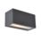 Lutec Inka Outdoor LED Solar Hybrid Wall Light Dark Grey 720lm