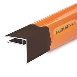 ALUKAP-XR Brown 6.4mm Sheet End Stop Bar 4800mm x 40mm