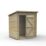 Forest 4Life 6' x 4' (Nominal) Pent Overlap Timber Shed with Base & Assembly