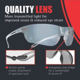 JSP Stealth Amber Lens Safety Spectacle
